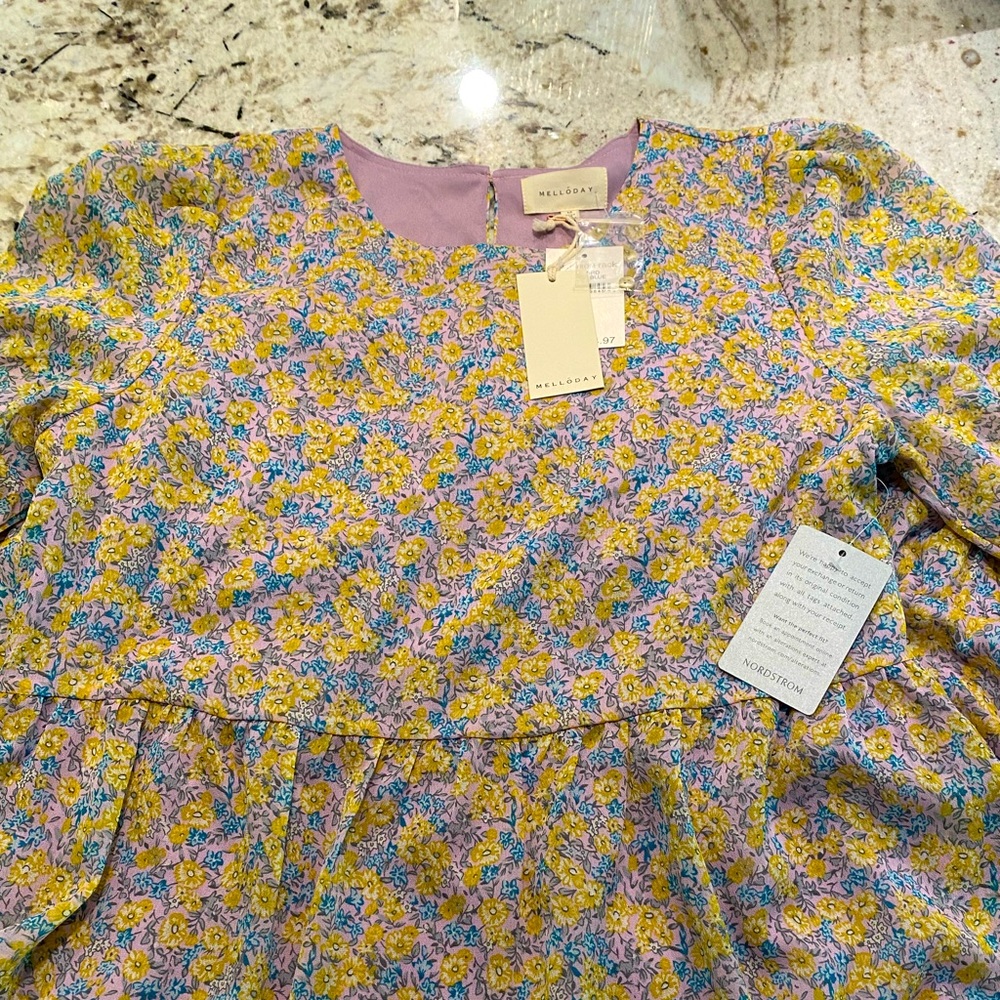 Melloday short sleeved tiered maxi dress